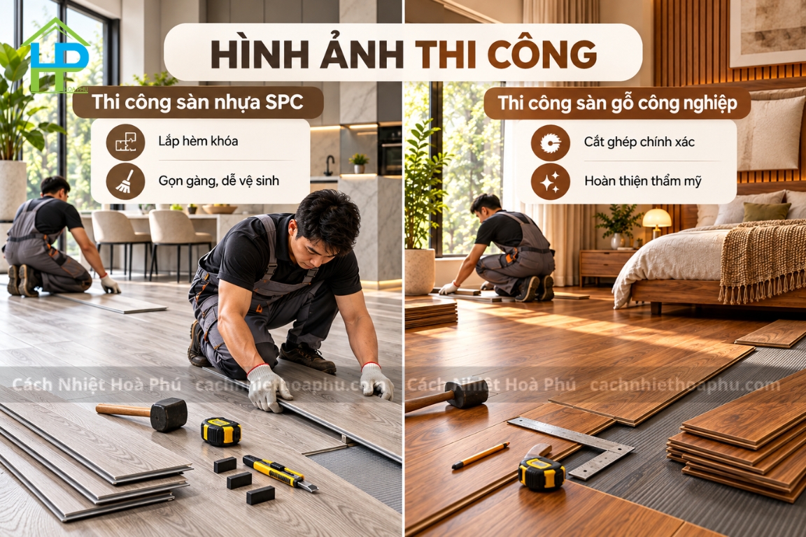 Nên dùng sàn nhựa hay sàn gỗ